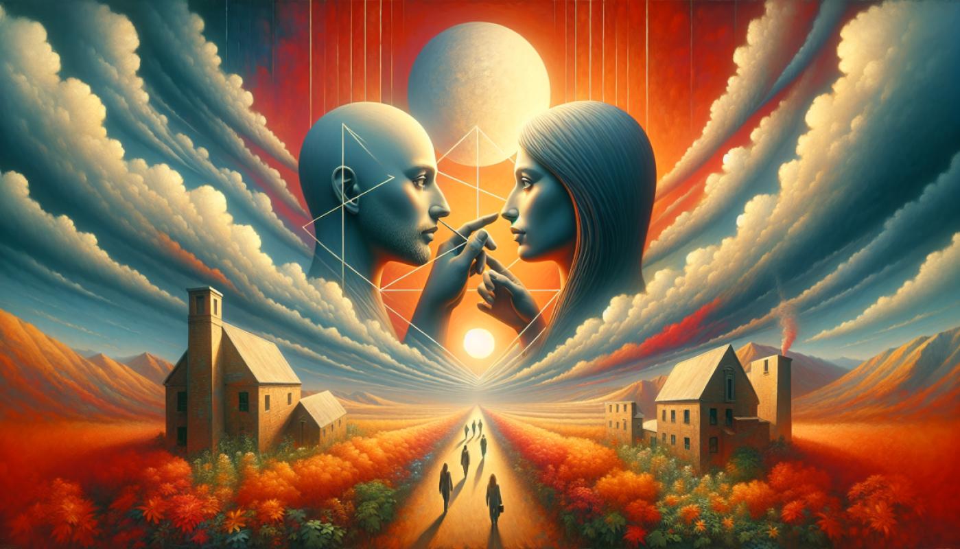 Aimer, ce n'est pas se regarder l'un l'autre, c'est regarder ensemble dans la même direction.