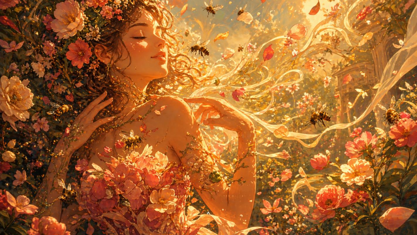 La chair des femmes se nourrit de caresses comme l’abeille de fleurs.