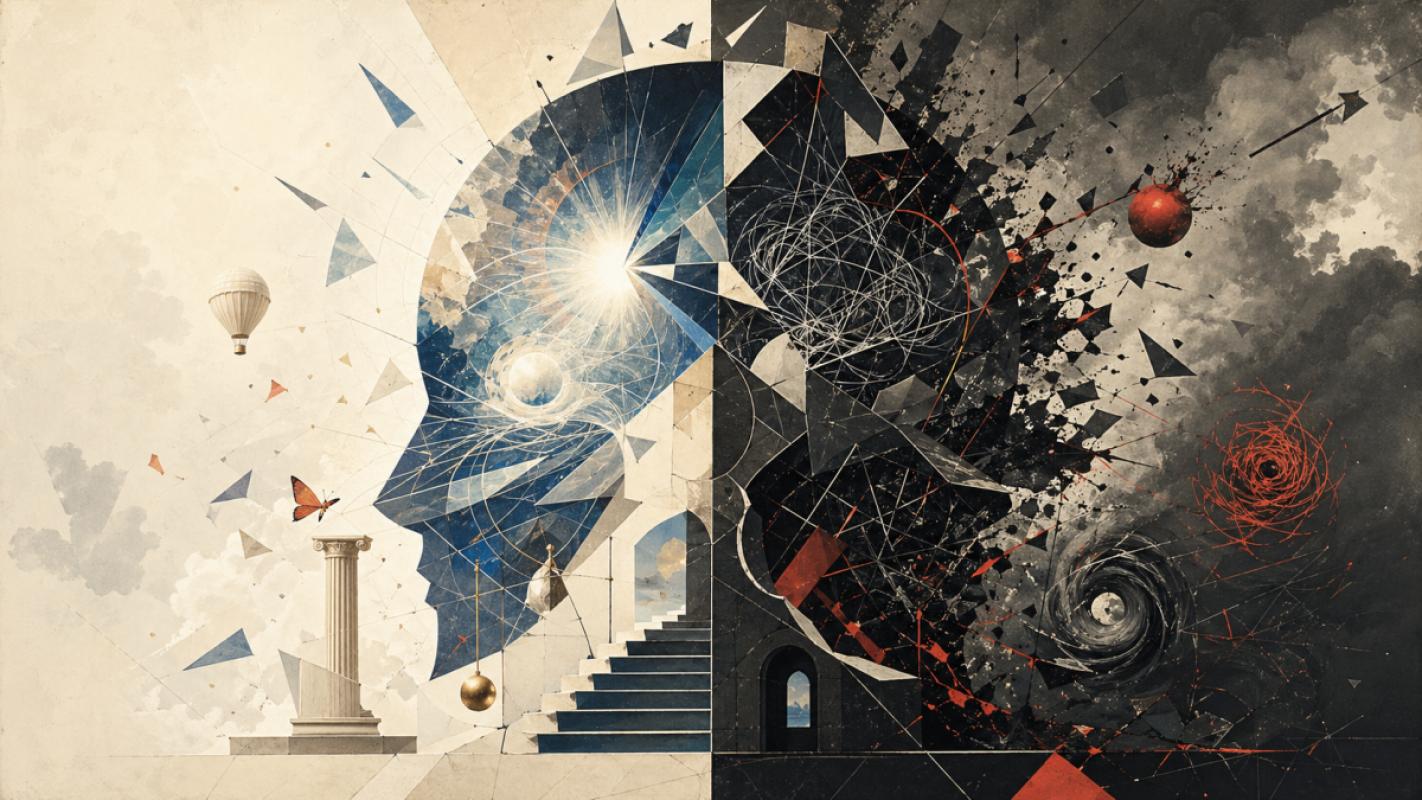 Il a des intuitions de génie, et des réflexions d'imbécile. C'est un chaos et un problème.