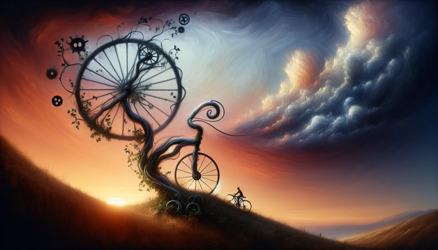 La vie, c'est comme une bicyclette, il faut avancer pour ne pas perdre l'équilibre.