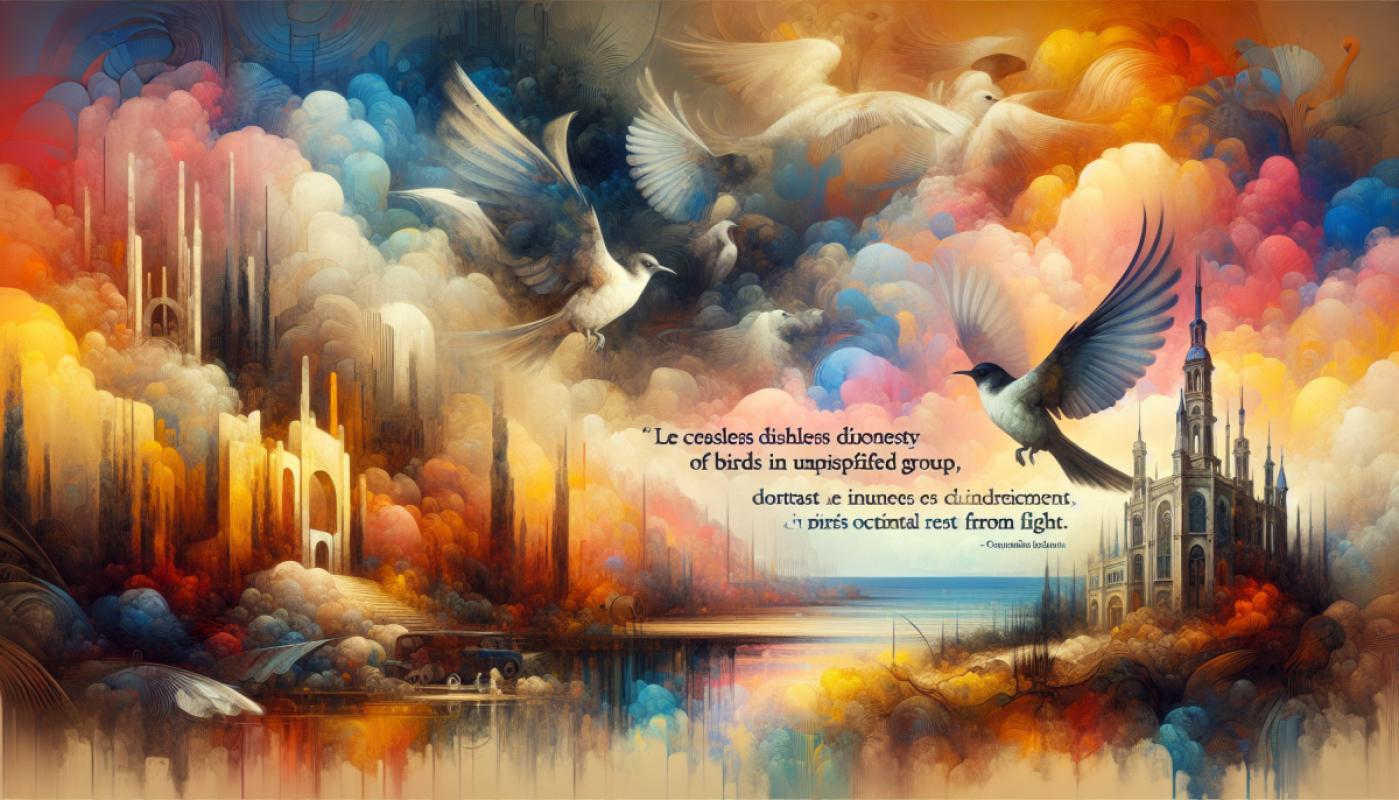 La différence qu'il y a entre les oiseaux et les hommes politiques, c'est que de temps en temps les oiseaux s'arrêtent de voler !