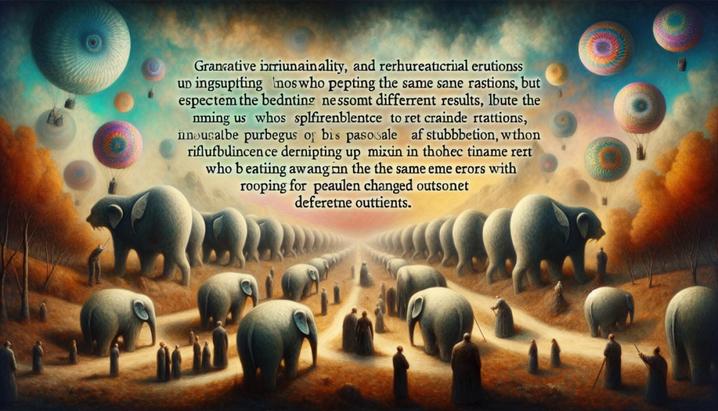 La folie, c'est se comporter de la même manière et s'attendre à un résultat différent.