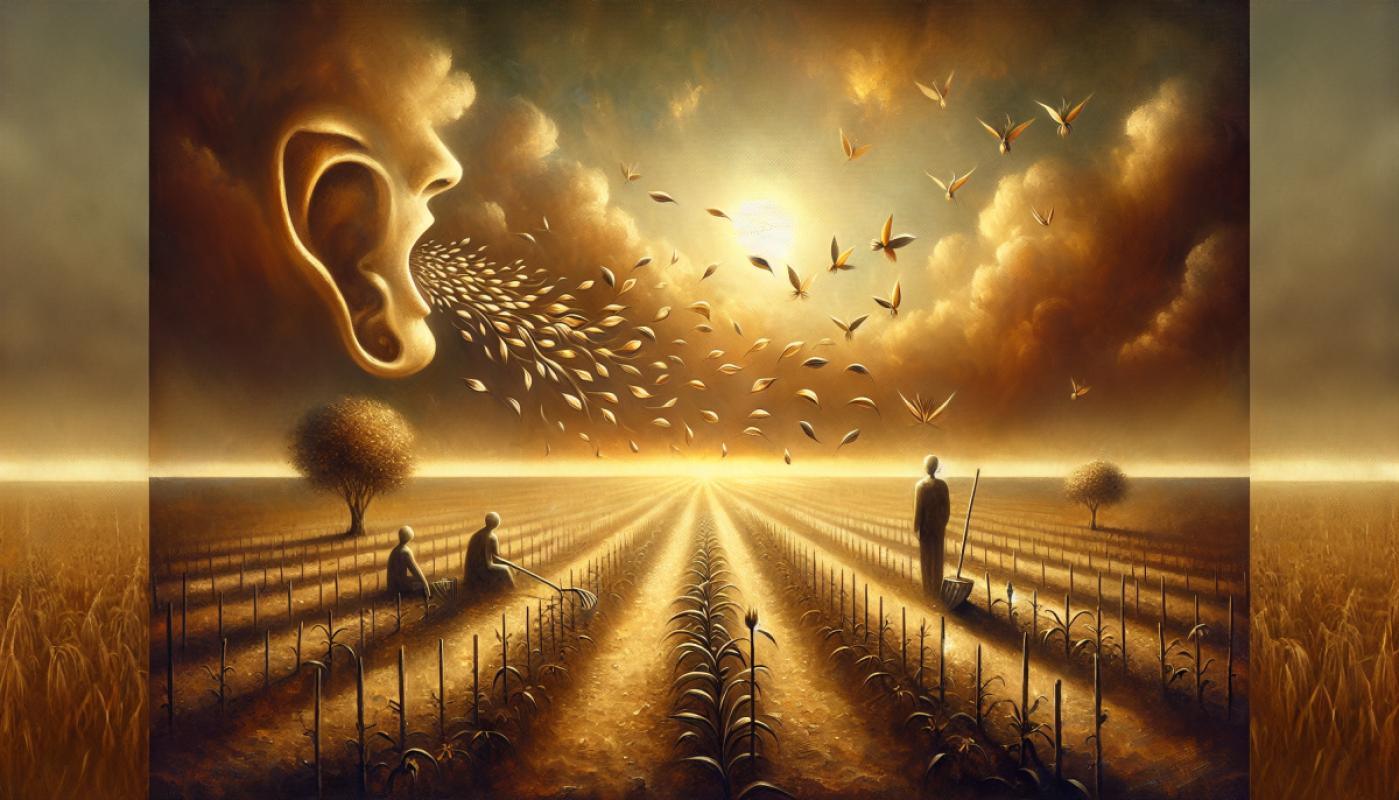 Qui parle sème ; qui écoute récolte.