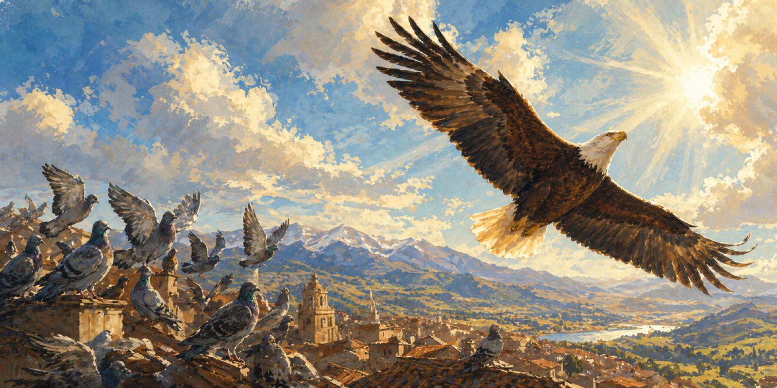 Les aigles ne volent pas avec les pigeons