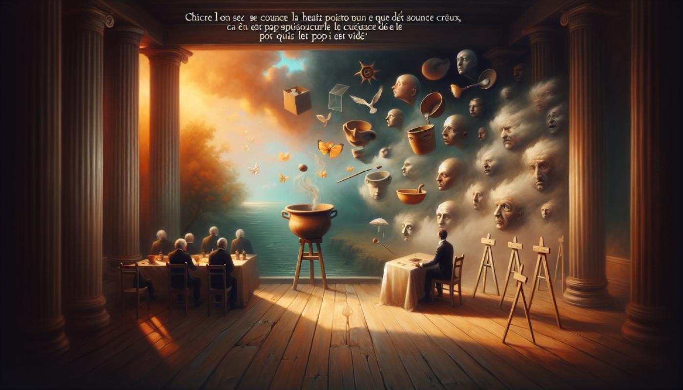 Lorsque l'on se cogne la tête contre un pot et que cela sonne creux, ça n'est pas forcément le pot qui est vide.