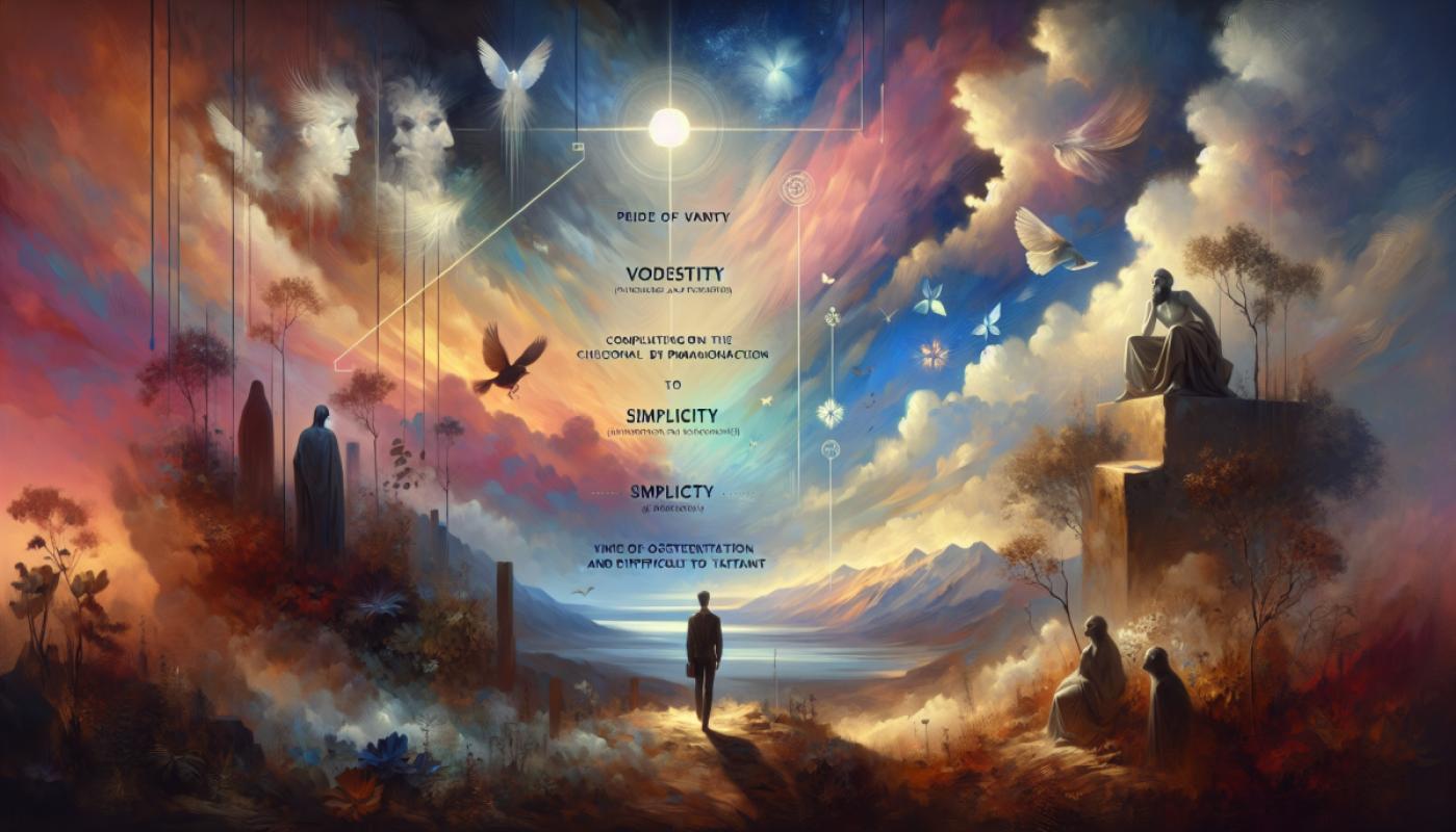 Il y a quelque chose de plus haut que l'orgueil, et de plus noble que la vanité, c'est la modestie, et quelque chose de plus rare que la modestie, c'est la simplicité.