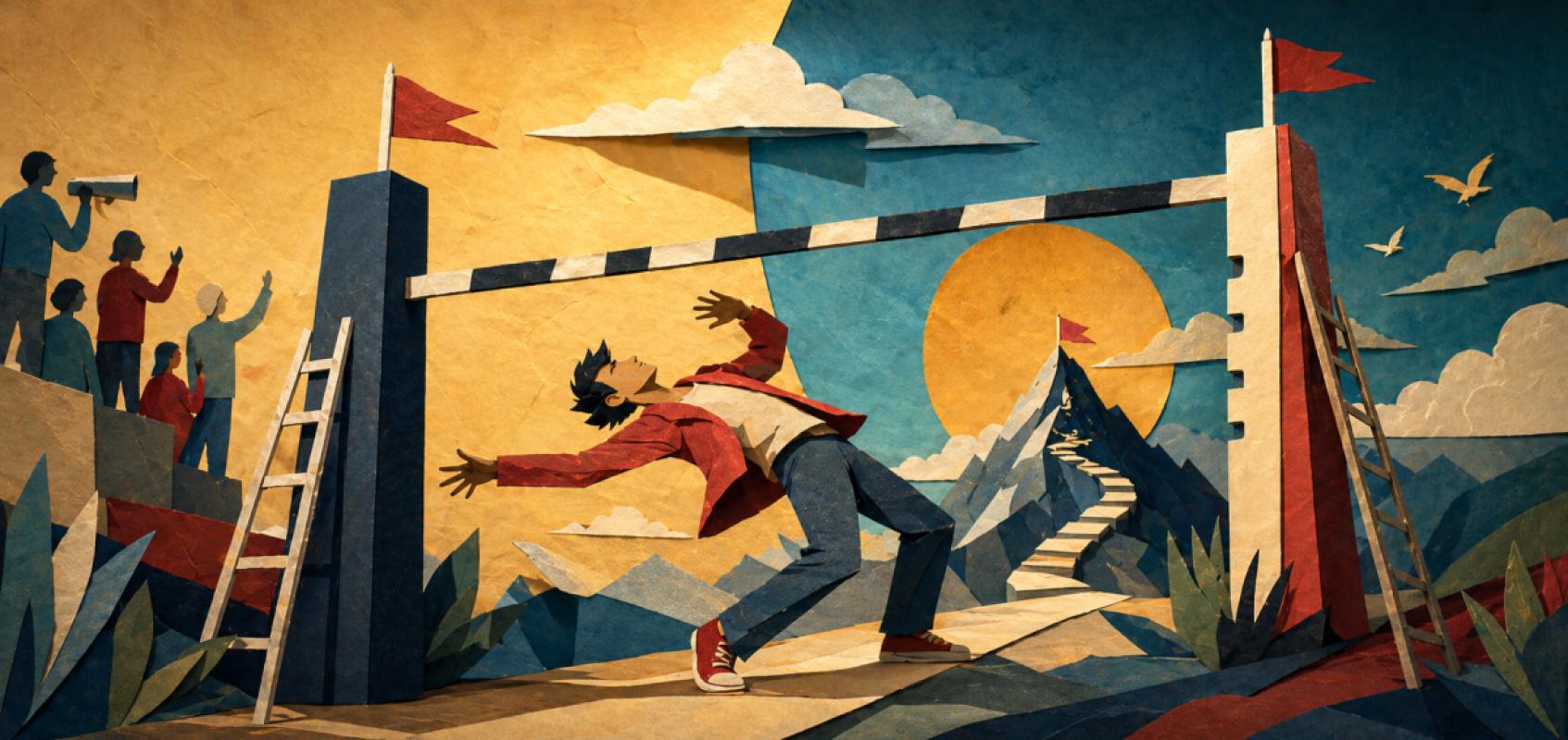 La barre est haute je devrais prendre des cours de limbo