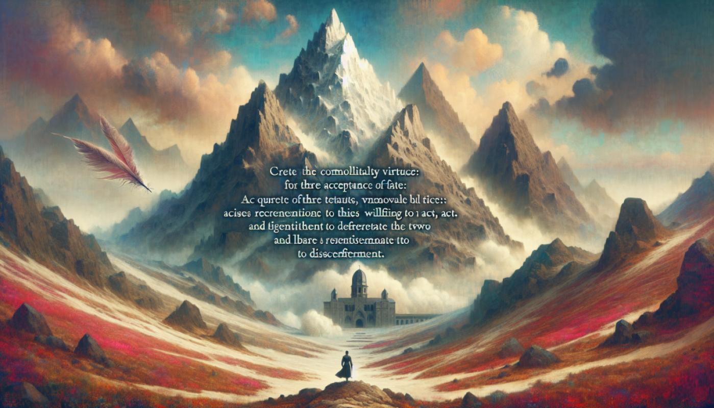 Que la force me soit donnée de supporter ce qui ne peut être changé et le courage de changer ce qui peut l'être mais aussi la sagesse de distinguer l'un de l'autre.