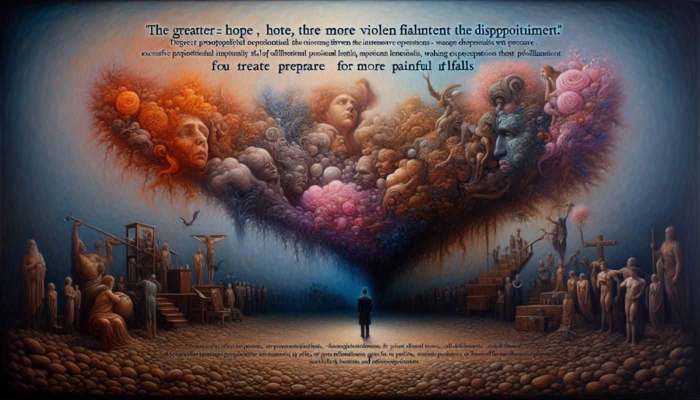 Plus l'espérance est grande, plus la déception est violente.