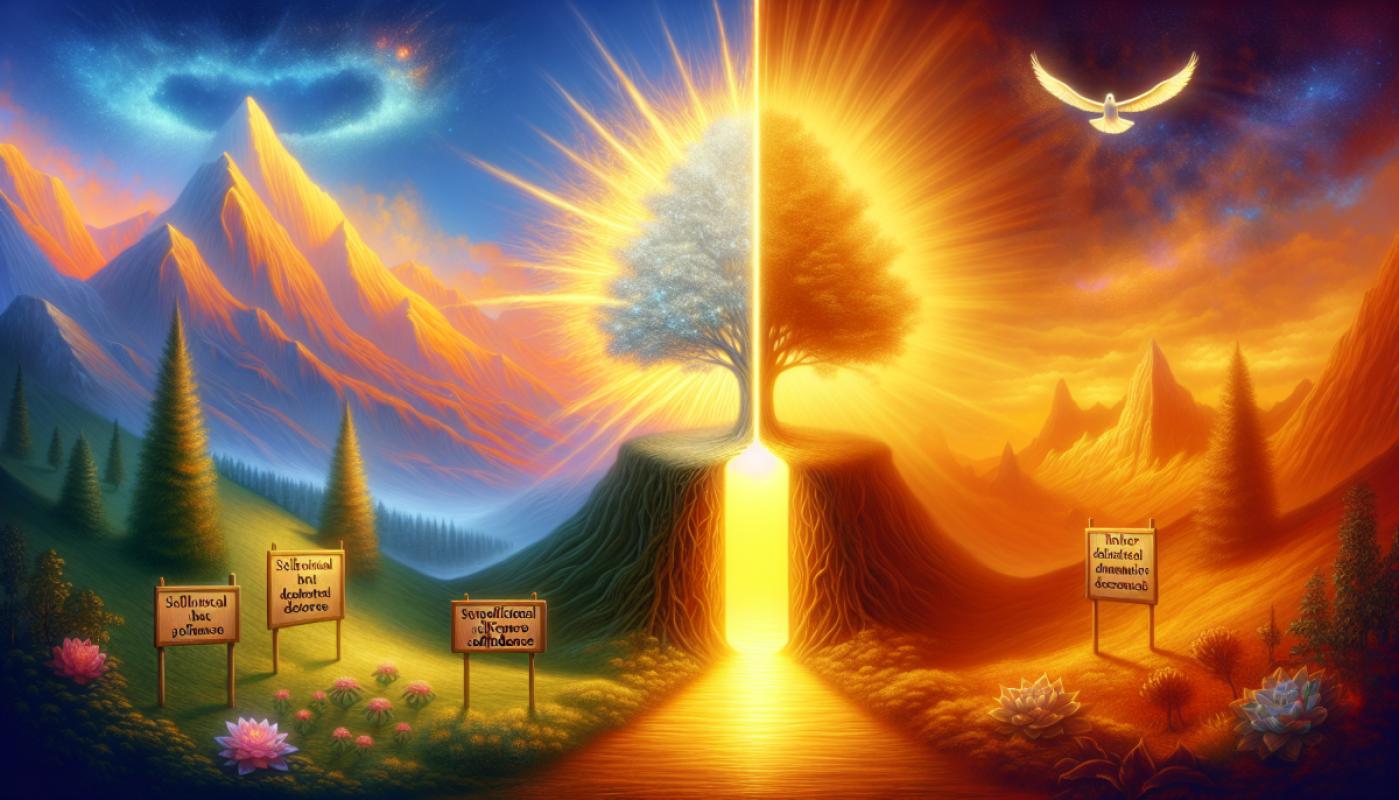 La confiance en soi fait le sot ; la foi en soi fait le grand homme.