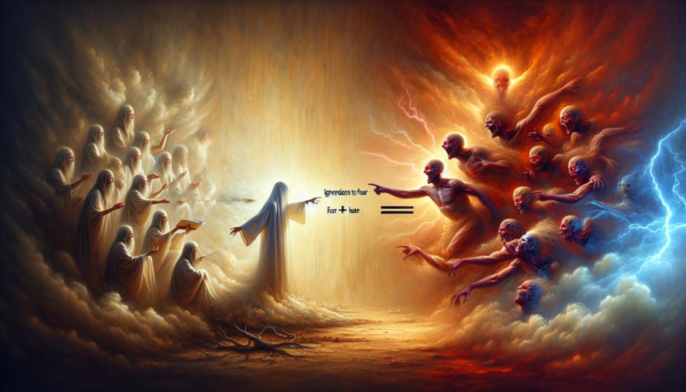 L'ignorance mène à la peur, la peur mène à la haine et la haine conduit à la violence. Voilà l'équation.