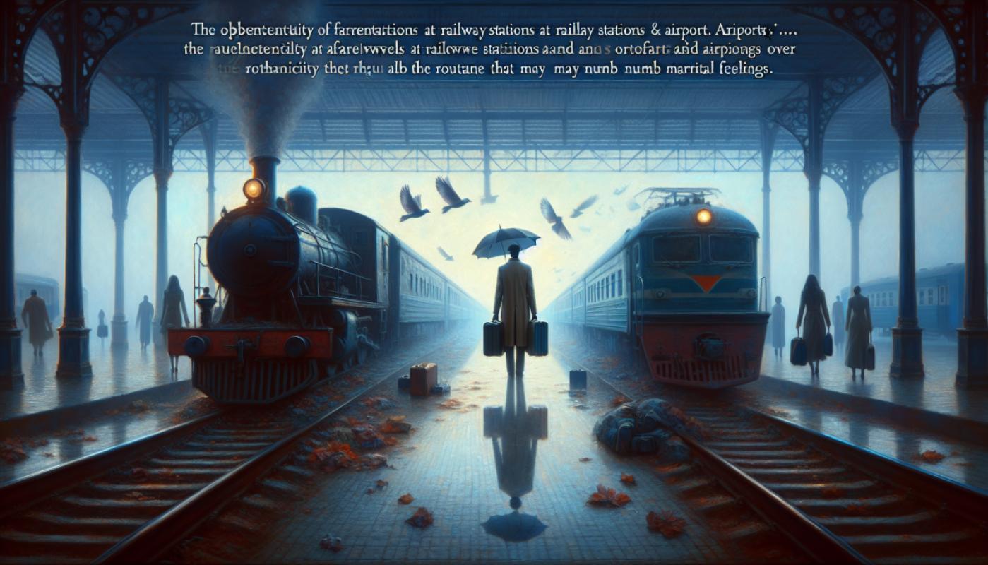 Les gares et les aéroports ont vu plus de baisers sincères que les mariages.